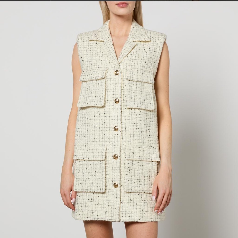 NWOT Anine Bing Women's Alden Tweed Dress Size S